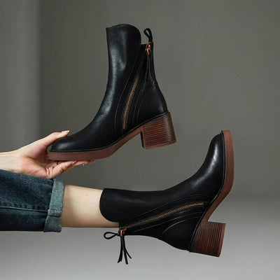 Chloe | Zip-Up Ankle Boots